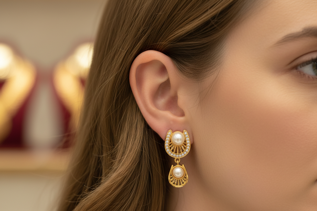 Royal Pearl Grace ( With Earrings )