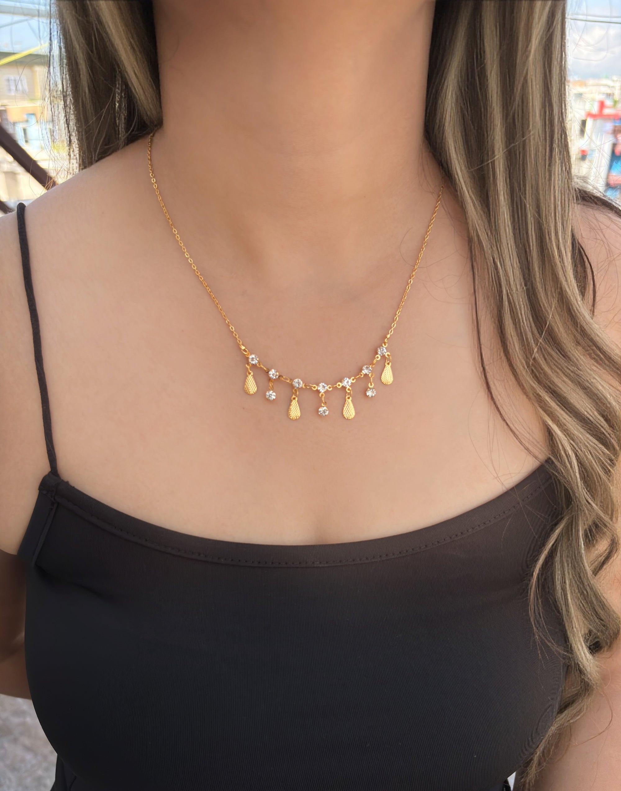 Celeste Drop Necklace