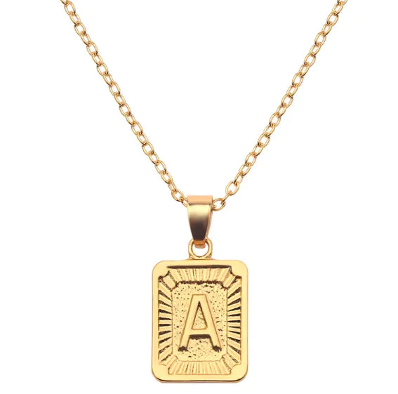 English alphabet pendant necklace