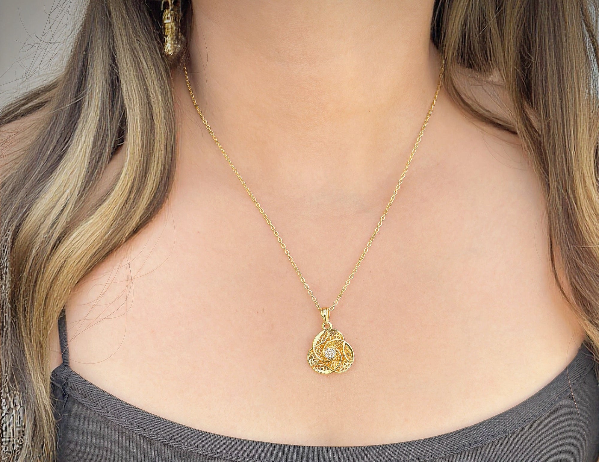 Floral Grace Pendant