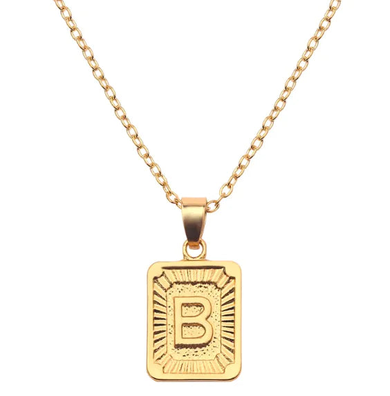 English alphabet pendant necklace