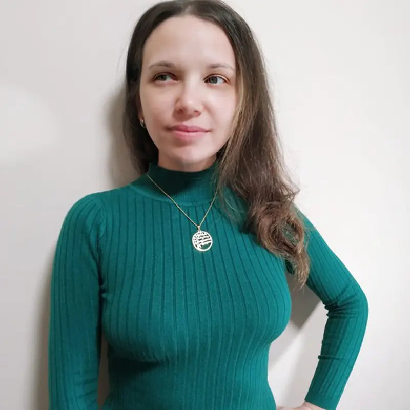 Personalized Name Necklace with Tree of Life Charm