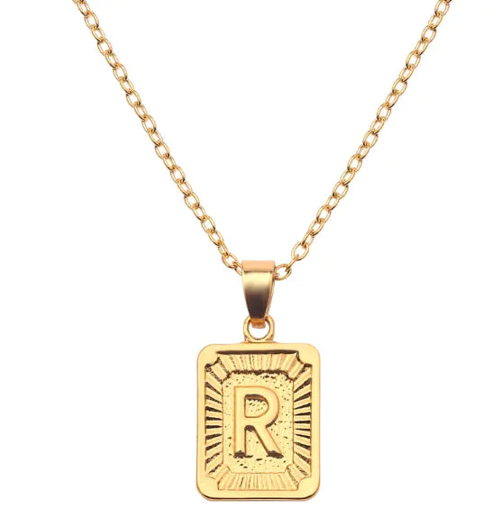 English alphabet pendant necklace