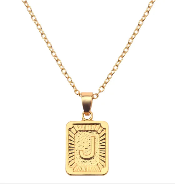 English alphabet pendant necklace