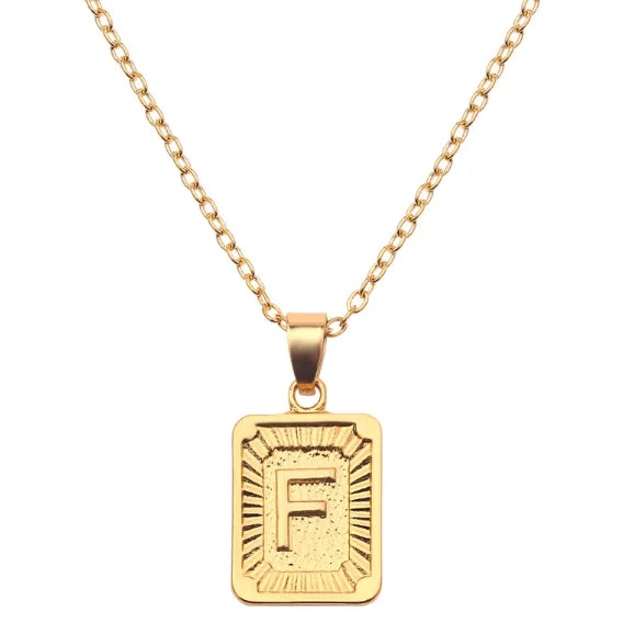English alphabet pendant necklace