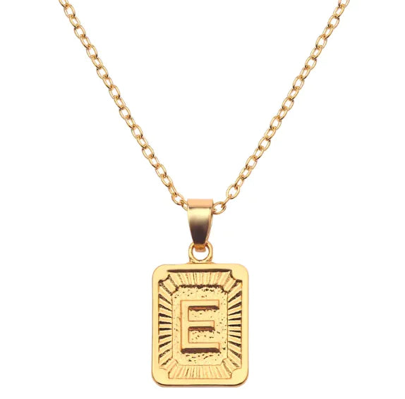 English alphabet pendant necklace