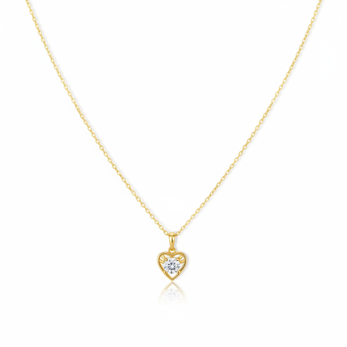 Celeste Heart Pendant - V Shape