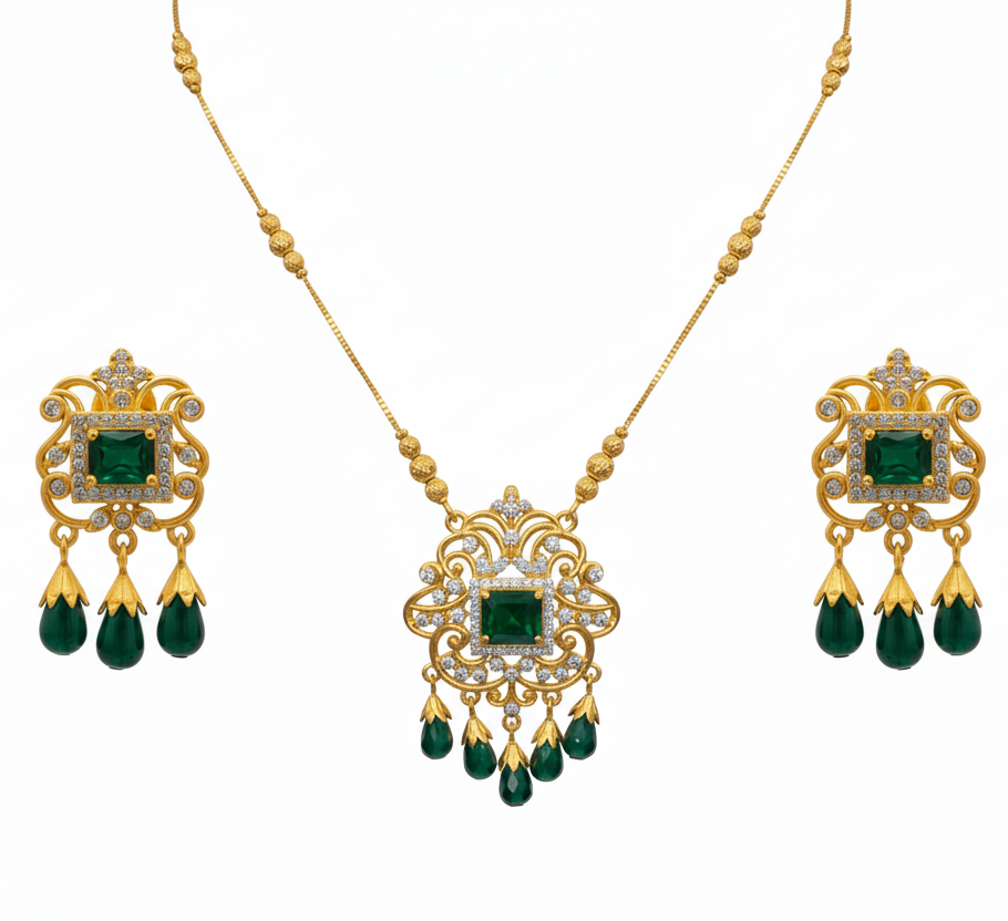 Complete Green Jewelry Set