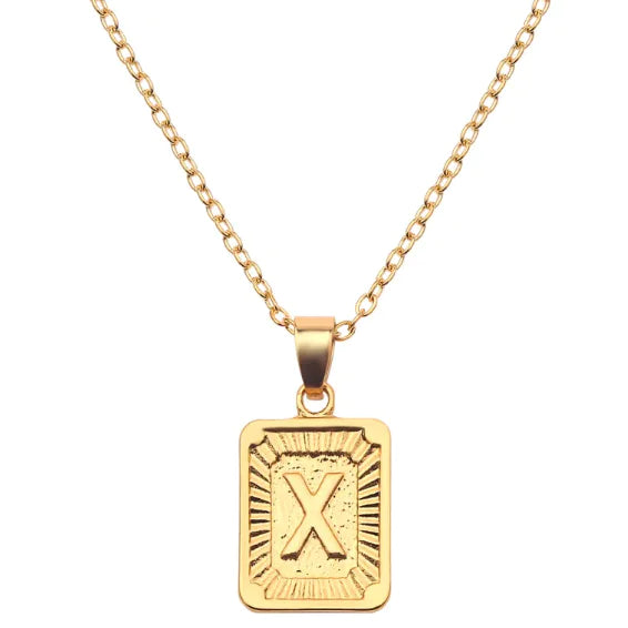English alphabet pendant necklace