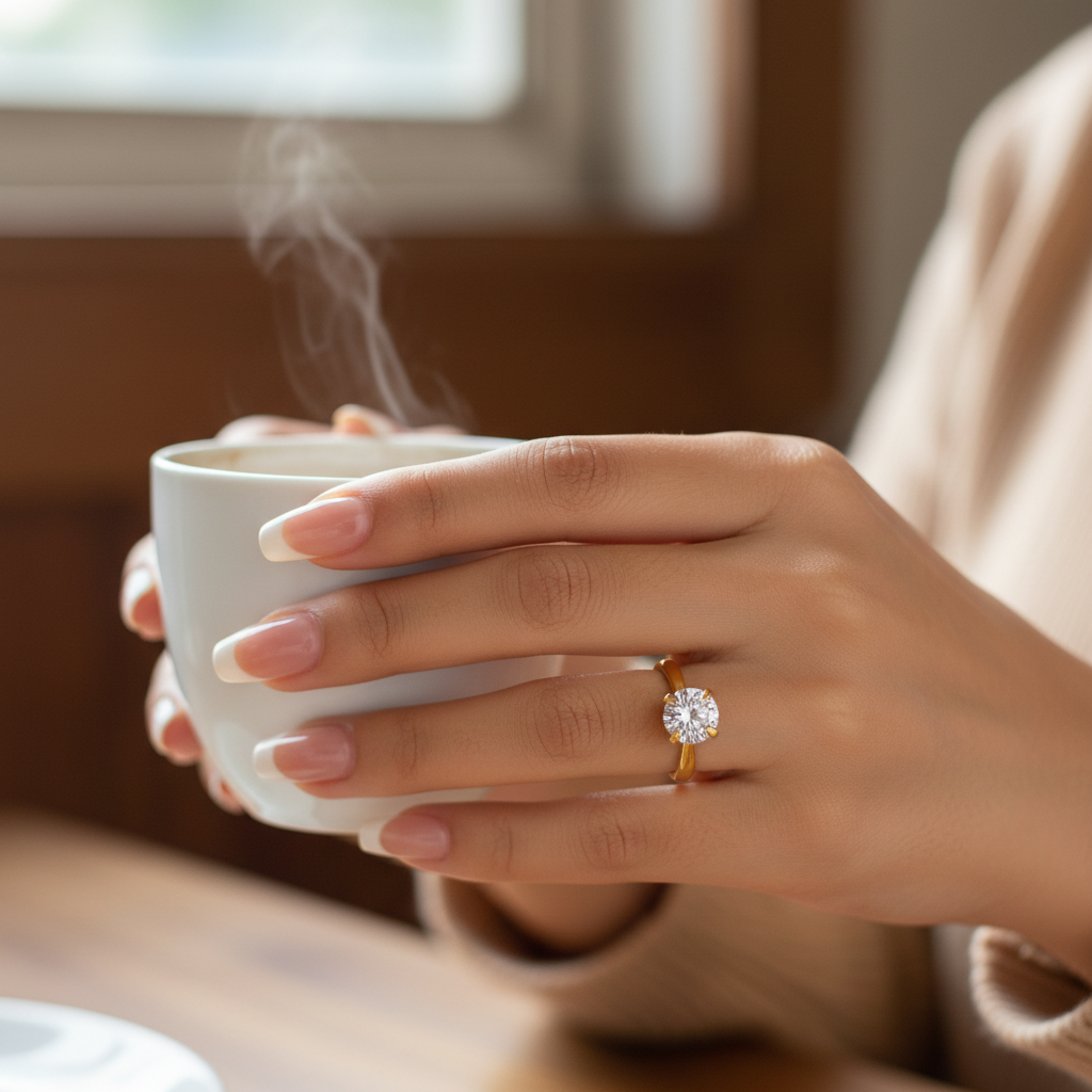 Single Stone Pendant Full set ( Ring, Top and Pendant Set)