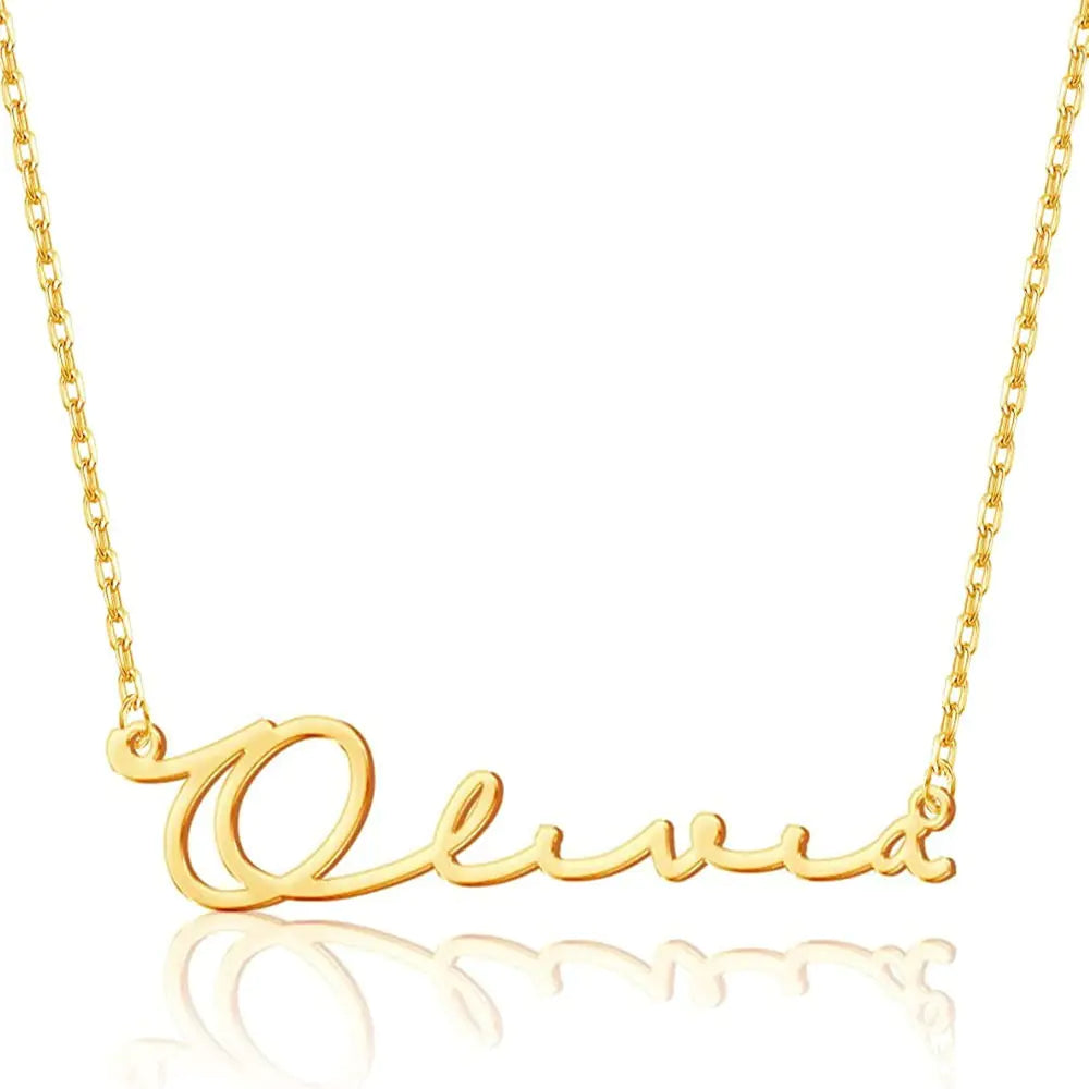 Personalized Stainless Steel Name Necklace with Box