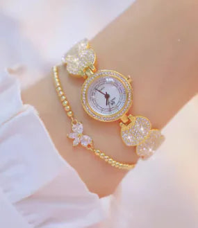 Women's Watch with Zirconia Stones and Bracelet Set