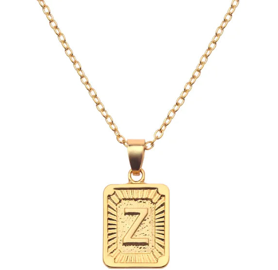 English alphabet pendant necklace