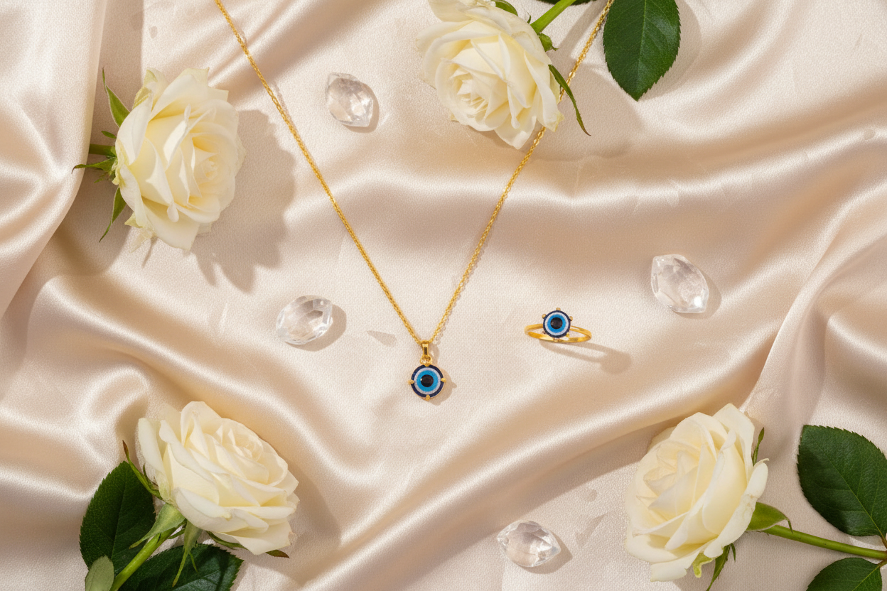 Premium gift presentation flat lay